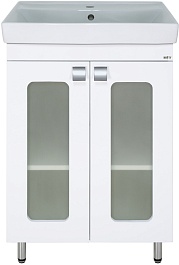 Misty Мебель для ванной Урал 60 R белая – фотография-3